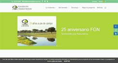 Desktop Screenshot of fundacionglobalnature.org